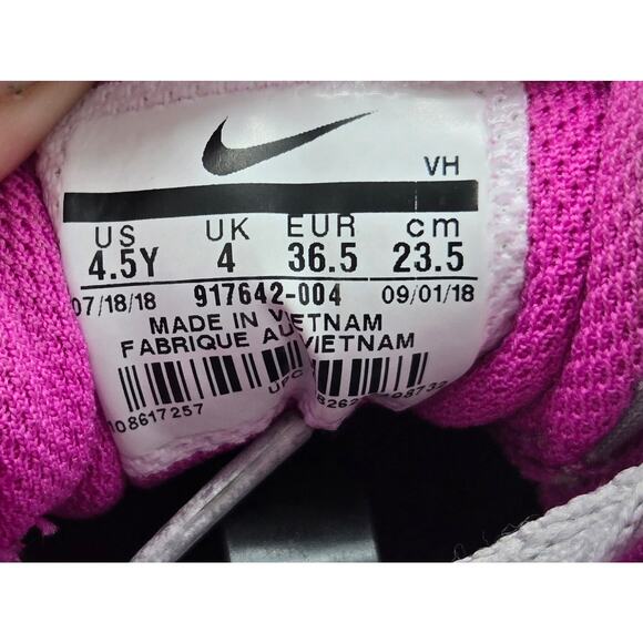 Nike Air Max Girls 4.5 Sneakers Low Top, Gray 917642-004 - Picture 8 of 8